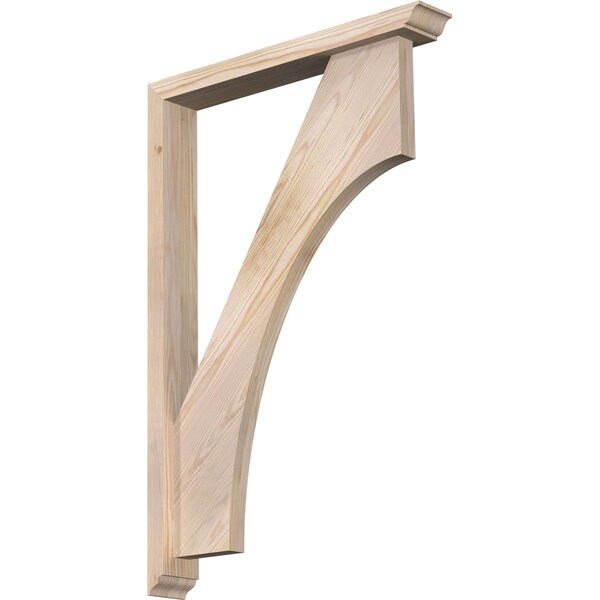 Ekena Millwork Westlake Traditional Smooth Bracket w/ Offset Brace, Douglas Fir, 3 1/2"W x 24"D x 36"H BKT0402X24X36WTL01SDF - main
